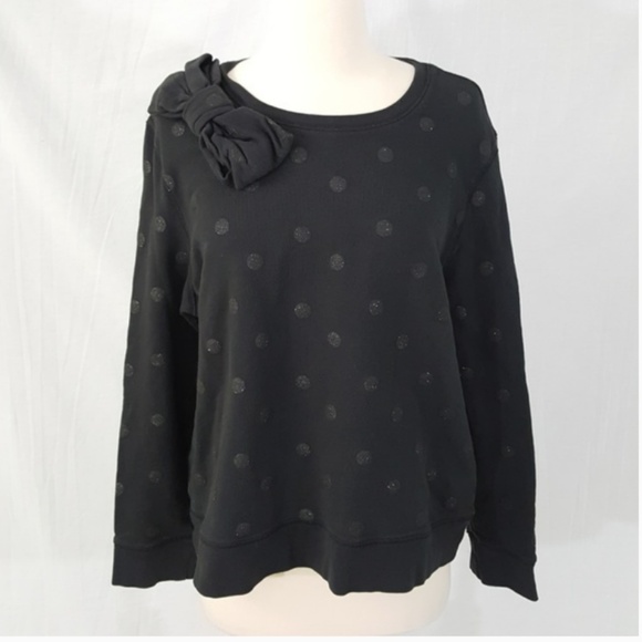 kate spade glitter dot bow sweater size xl - Picture 3 of 7